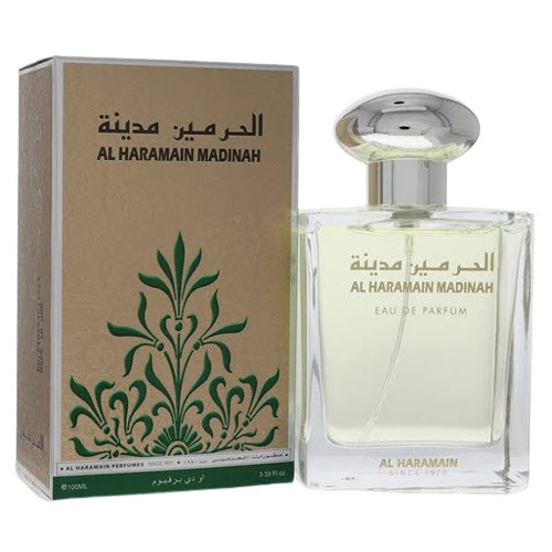 Al Haramain Madinah EDP For Him / Her 100 ml / 3.33 Fl. oz. Al Haramain Madinah EDP For Him / Her 100 ml / 3.33 Fl. oz.