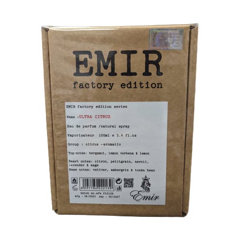 Paris Corner Emir Factory Edition Ultra Citrus EDP For Him 100ml / 3.4oz Paris Corner Emir Factory Edition Ultra Citrus EDP For Him 100ml / 3.4oz