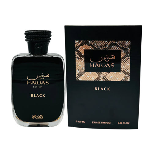 Rasasi Hawas Black EDP For Him 100 ml / 3.33 Fl. oz. Rasasi Hawas Black EDP For Him 100 ml / 3.33 Fl. oz.