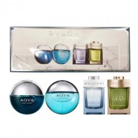 Bvlgari 4pcs Mini Gift Set For Him 5ml / 0.17oz