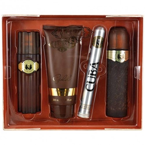 Cuba Gold EDT 4Pcs Gift Set For Him 