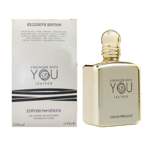 Giorgio Armani Stronger With You Leather EDP Pour Homme exclusive Edition For Him 100 ml / 3.4 Fl. oz. Tester
