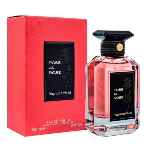 Fragrance World Pose As Rose EDP For Him / For Her 100 ml / 3.4 Fl. oz. Fragrance World Pose As Rose EDP For Him / For Her 100 ml / 3.4 Fl. oz.
