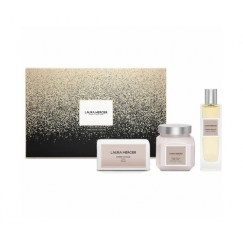 Laura Mercier Grand Indulgence Ambre Vanille Collection 3pcs Gift Set Laura Mercier Grand Indulgence Ambre Vanille Collection 3pcs Gift Set